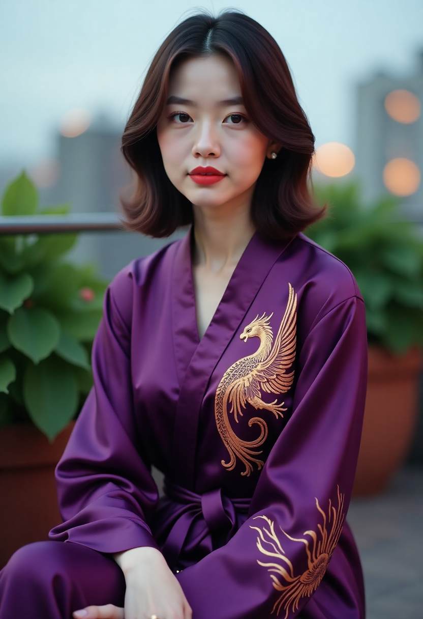 周晚宁在录音间翻小册子